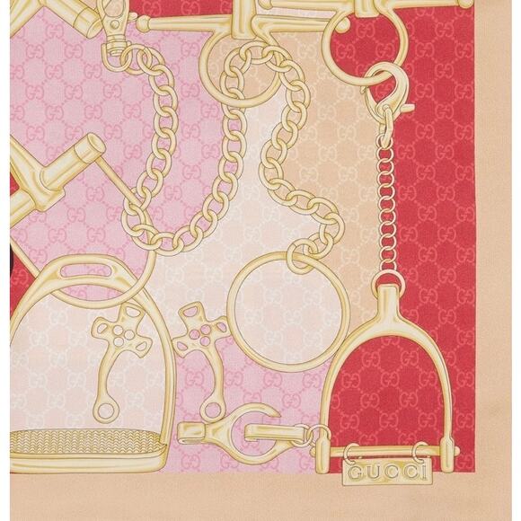 GUCCI GG Horsebit silk 35.4 x 35.4 - Picture 2 of 2